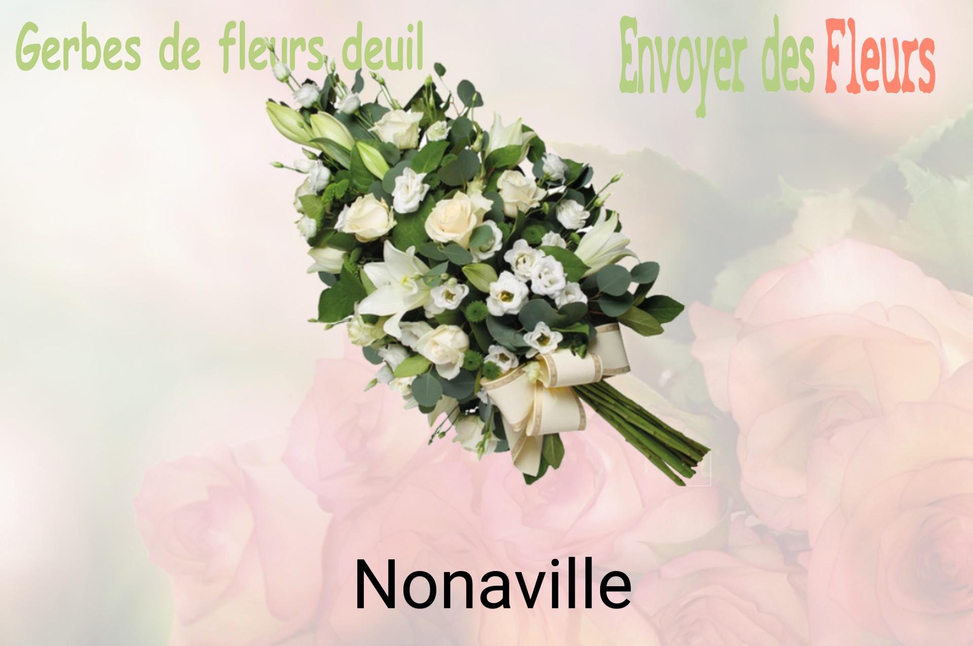 Gerbe de fleurs de deuil livrée à Nonaville